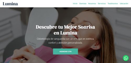 Landing Page Consultorio Dental Lumina